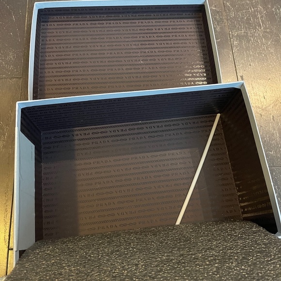 Prada blue black empty shoe box storage decoration medium 31/21/11cm - Picture 5 of 9